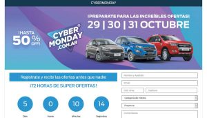 cybermonday descuento compra auto 0km plan de ahorro chevrolet y ford